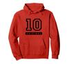 Number 10 Varsity Sports Team Birthday Age Year Hoodie