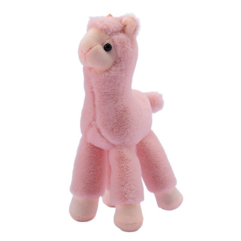 Cute Llama Stuffed Animal Keychain Premium Pp Cotton Filled Backpack Accessory