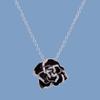 Classic Enamel Jewelry Necklace Fashion Flower Pendant Jewelry Black Epoxy Women's Jewelry Gentle Sweater Chain