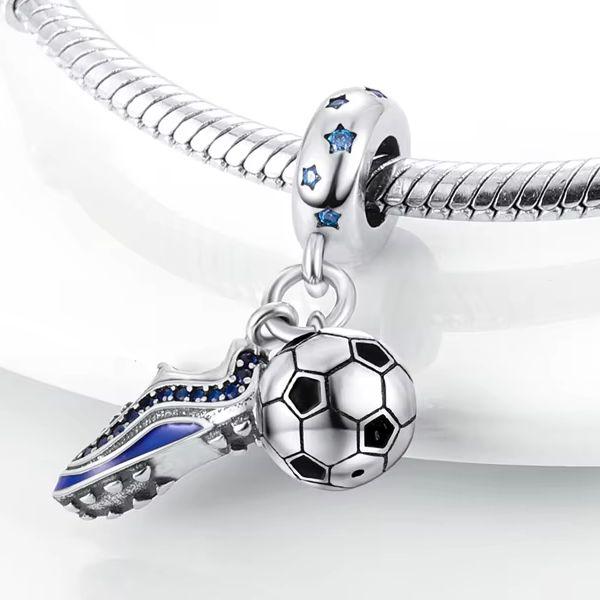Silver Plated Sport Love Dangle Charm fit Bracelet Necklace Skate Shoes Beads Pendant Silver 925 Jewelry
