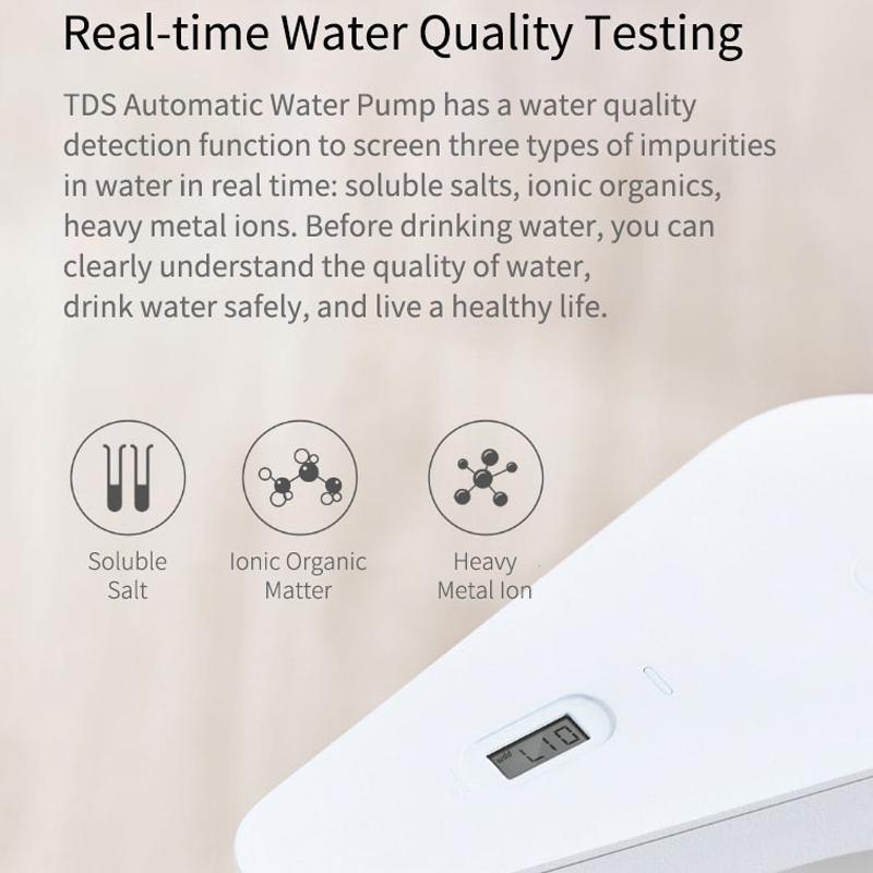 Автоматический мини-сенсорный переключатель Youpin XiaoLang, водяной насос, беспроводной перезаряжаемый электрический дозатор, водяной насос с тестом TDS для кухни