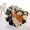 1pc Haikyuu!! Volleyball Club Team Photo Automatic Opening Folding Umbrella 8 Bone Iron Frame, Portable Design, Outdoor, Ideal Gift for Fans, Traveler