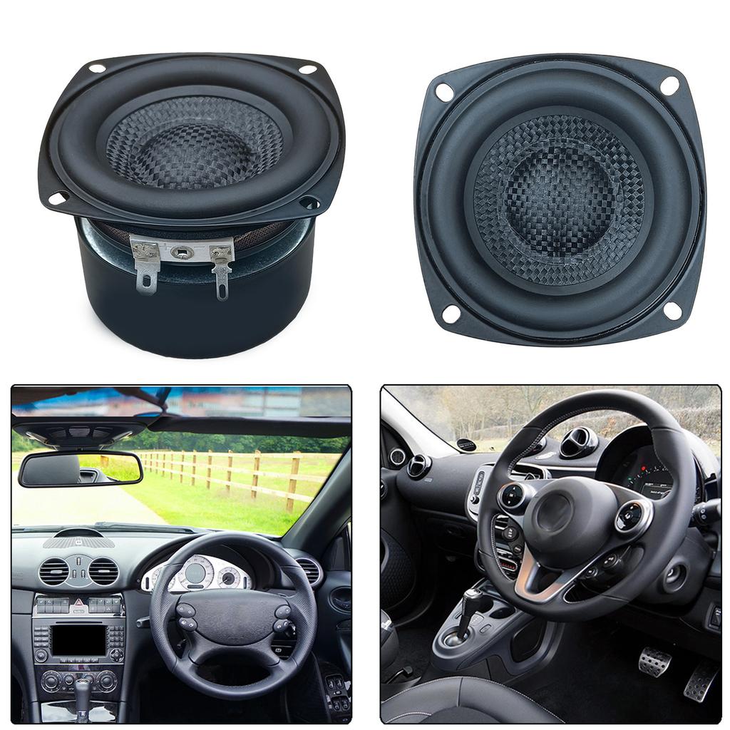 Низкочастотные динамики Сабвуфер Hi-Fi Динамики 3 дюйма, 4 Ом, 25 Вт, Водонепроницаемые из Стекловолокна для Превосходных Басов