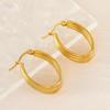 2023 Multi-Layer 18k Gold Plated Stainless Steel Earrings - Fashionable, Simple, Versatile Titanium Steel Hoops