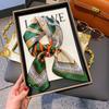 Zhang Ruonan Silk Scarf: Women's 2025 Spring/Summer Retro Neck Tie Accessory - High-End Small Square Neckerchief