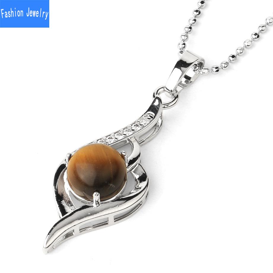 Ожерелье с подвеской в ​​виде ключицы из натурального хрусталя и циркона