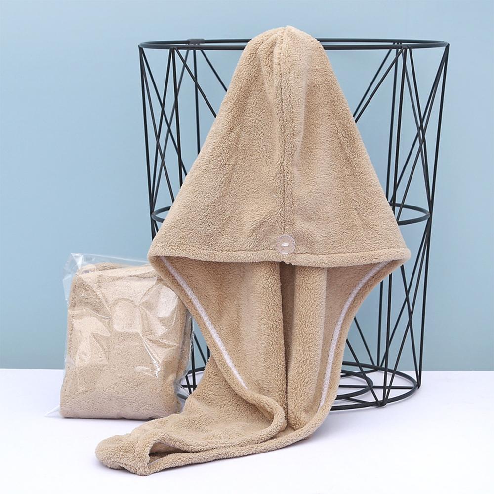 Шапочка для сухих волос из кораллового кашемира, шапочка для быстрого впитывания воды, шапочка для душа