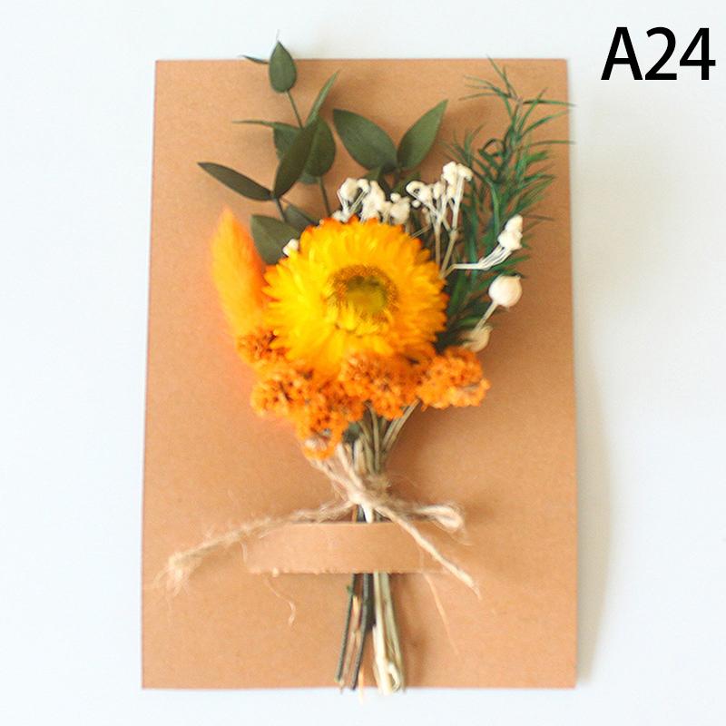 1 шт. Мини-букет из натуральных сухих цветов, бутоньерки для подружек невесты, рождественский свадебный декор, День святого Валентина, цветочные материалы своими руками