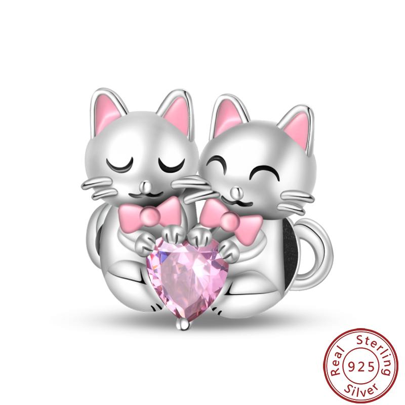 Милая серия «Кошка и собака» Медные шармы «Луна», «Бабочка», «Отпечаток лапы» 3 мм Сделай сам Изготовление изящных ювелирных изделий Подарки