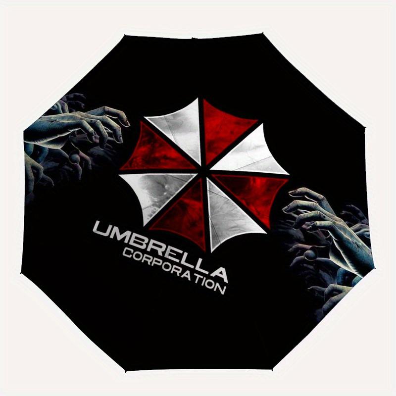 Наклейка с логотипом корпорации Umbrella - Официальный лицензионный товарКомпактный складной зонт-трость Umbrella 3-слойный для мужчин и женщин Подарок