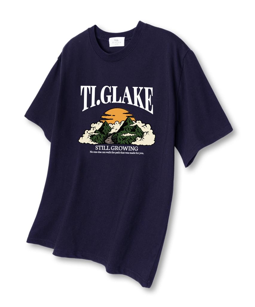 TI.GLAKE Growing Oversized Short Sleeve T-Shirt Navy