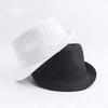 Spring and Autumn British Black and White Striped Cloth Jazz Fedoras Men's New Casual Versatile Couple Sunshade Hat Outdoor