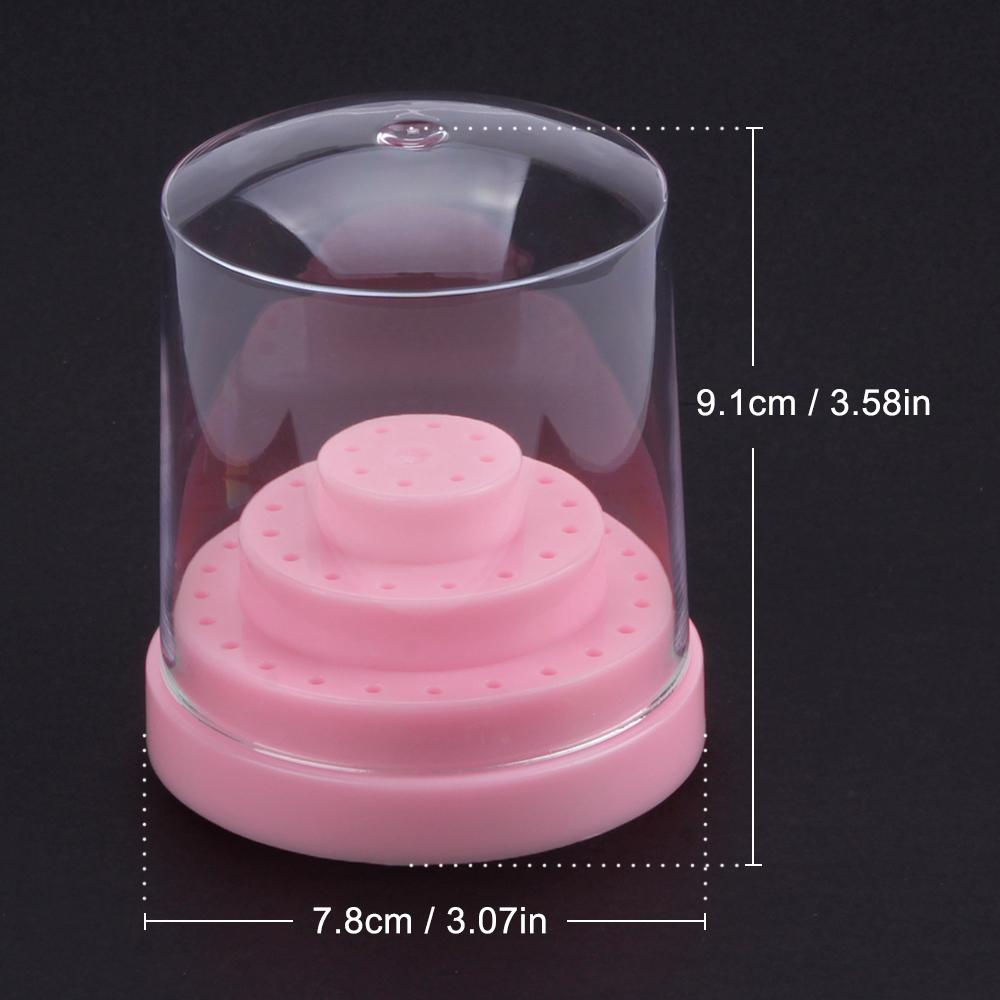 10/14/20/48 отверстий, акриловый держатель для сверл для ногтей, маникюрный фрезерный пустой ящик для хранения, подставка, резак, контейнер, аксессуары для ногтей, инструмент