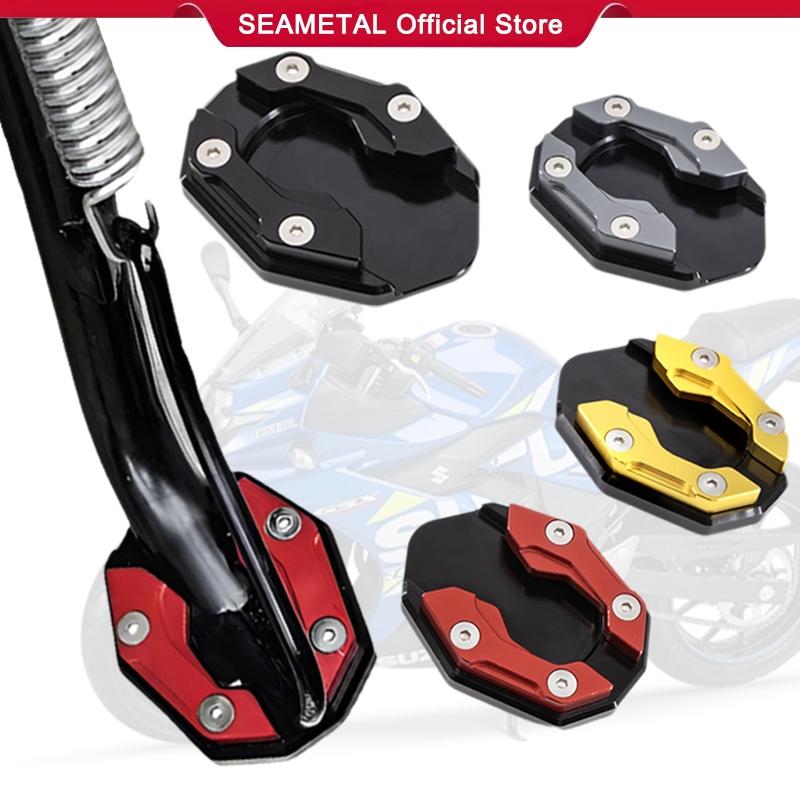 1Pc Aluminum Motorcycle Side Stand Pad Universal Enlarger Foot Extension Kickstand Support Plate For Motorbike Modification