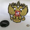 Нашивки с национальным гербом России, утюг на пальто, резиновая вышивка на спине с двойным орлом, аксессуары для одежды, байкерские нашивки