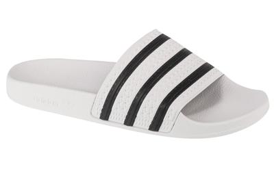 Шлепанцы Adilette, белые шлепанцы унисекс