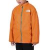 North Двусторонняя Уютная Холодная 140 [Лицо] Детская Куртка, Унисекс, Защита, Тепло, Мандариновый,