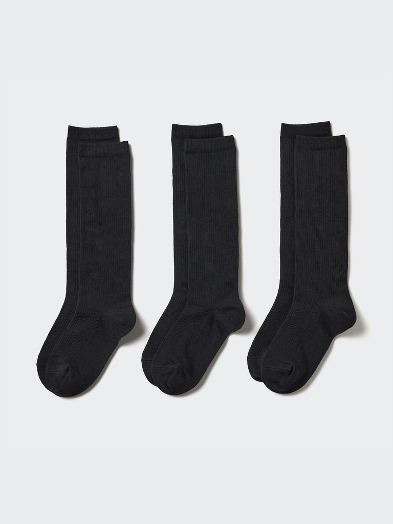 Uniqlo Японские высокие носки, комплект из 3 пар 