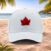 Red Maple Leaf Baseball Cap Unisex Fashion Hat for Weddings Parties Music Festivals Outdoor Photography Birthday Gift