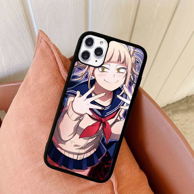 Чехол для телефона Anime Himiko Toga, силиконовый чехол из ПК+ТПУ для iPhone 11 12 13 Pro Max 8 7 6 Plus X SE XR, твердые чехлы