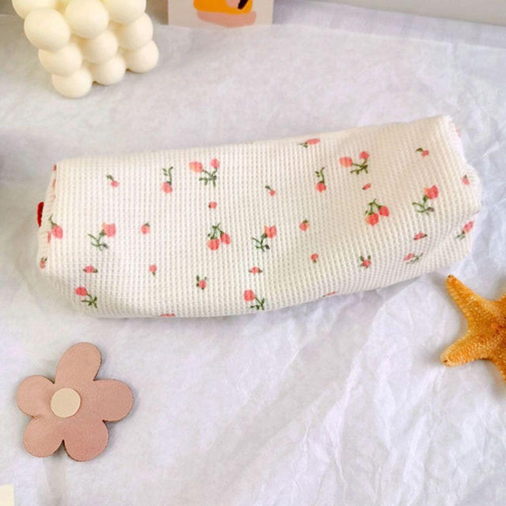 School Stationery Makeup Bag Pen Box Fresh Style Storage Bags Pencil Bag Small Flowers Pencil Cases