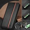 Carbon Fiber Leather Case for Xiaomi 14T 13T 12T 11T 11 Lite Mi Redmi Note 14 13 12S 11S Pro Plus Poco X5 X4 Pro X3 Cover Wallet
