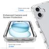 For iPhone 16 Case TPU+PC Full Protection Shockproof Phone Cover with PET Screen Guard