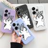 Мягкий силиконовый чехол Husky Dog для Samsung A55 M35 S24 Redmi Note 13 Pro 13C 14 Xiaomi Poco C65 iPhone Huawei Honor 200 Realme Camera Противоударный чехол