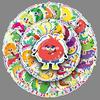 50 Fruit and Vegetable Graffiti Stickers Cartoon Cute Emoticon Pack Guka Decorative Skateboard Suitcase Hand Account Stickers