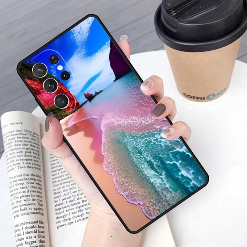 Потрясающая природа летний пляж океан чехол для телефона Чехол Для Samsung Galaxy S24 S25 Ultra S21 S22 Ultra S10E Note 10 Plus 20 FE S23