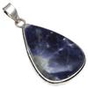 Pendant Sodalite Gemstone Handmade Mother'Day Gift Silver Jewelry 2.5"