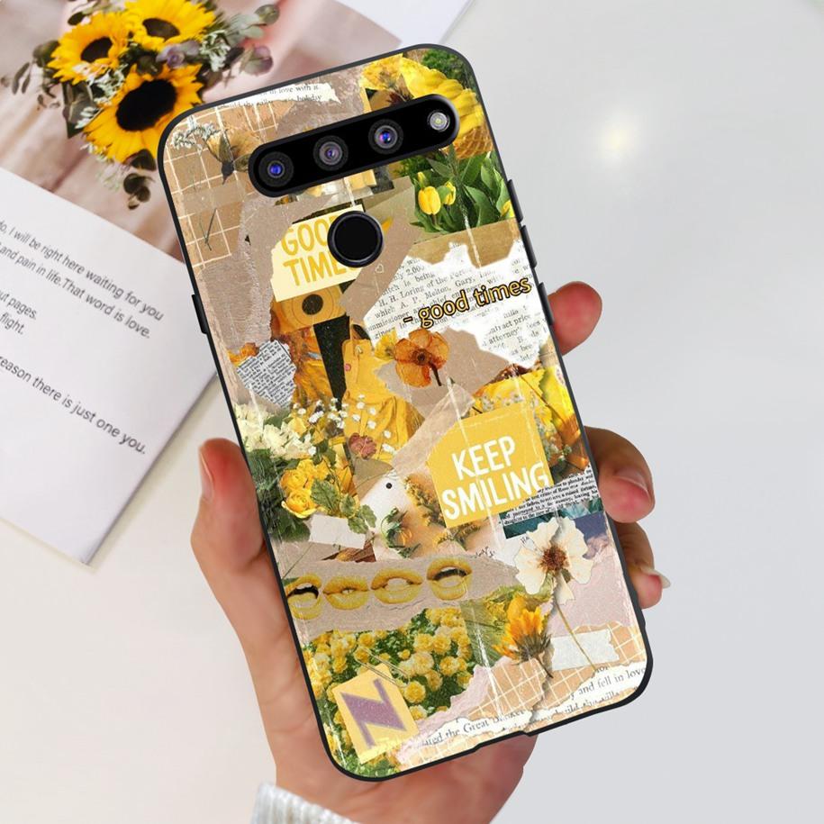 Чехол для LG V50 ThinQ 5G LM-V500EM, чехол для телефона, модный, с цветами и бабочками, из мягкого силикона, задняя крышка для LG V40 V50s Thinq 5G, бампер