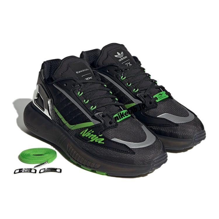 Kawasaki Ninja x adidas ZX 5000 Boost Черный Зеленый Мужские