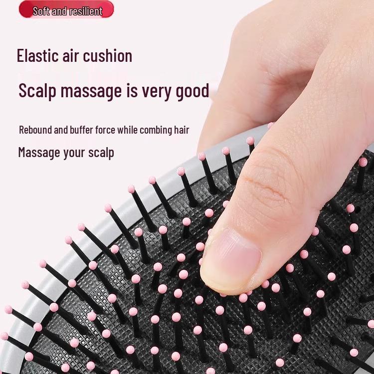 Синий Портативный Массаж Скальпа Набор Расчесок с Подушкой для Пышных Длинных Вьющихся Волос - 4 Штуки