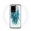 Чехол для Samsung Galaxy S20 Ultra Dream Catcher Синий Белый Фон