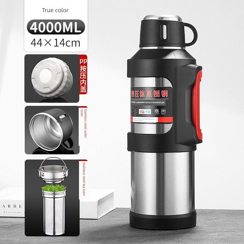 New Arrival 316 Stainless Steel Thermal Pot Large Capacity Vacuum Cup Outdoor Car Portable Kettle Household Kettle 6L