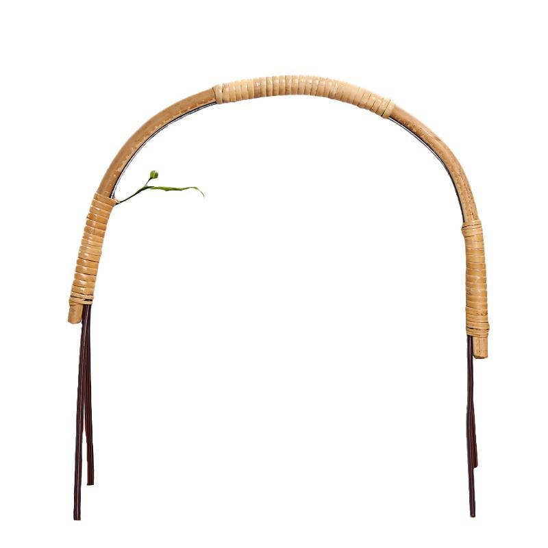 4-Hole Large Teapot and Accessories Set with Rattan Basket Handle