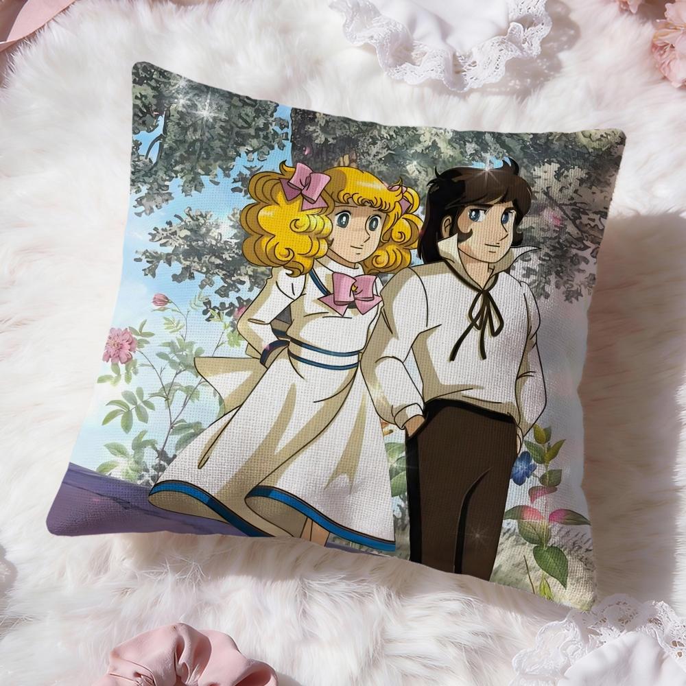 Anime C-Candy Candy Cushion Cover Premium Comfort Reversible Pillow Cove -Two in One Design for Any Room & Car Interior