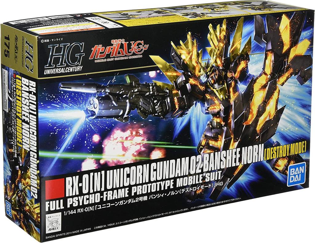 BANDAI SPIRITS HGUC Unicorn Gundam Unit 2 Banshee Norn Destroy Mode Suit Gundam 1/144 RX-0 (Мобильные УК)