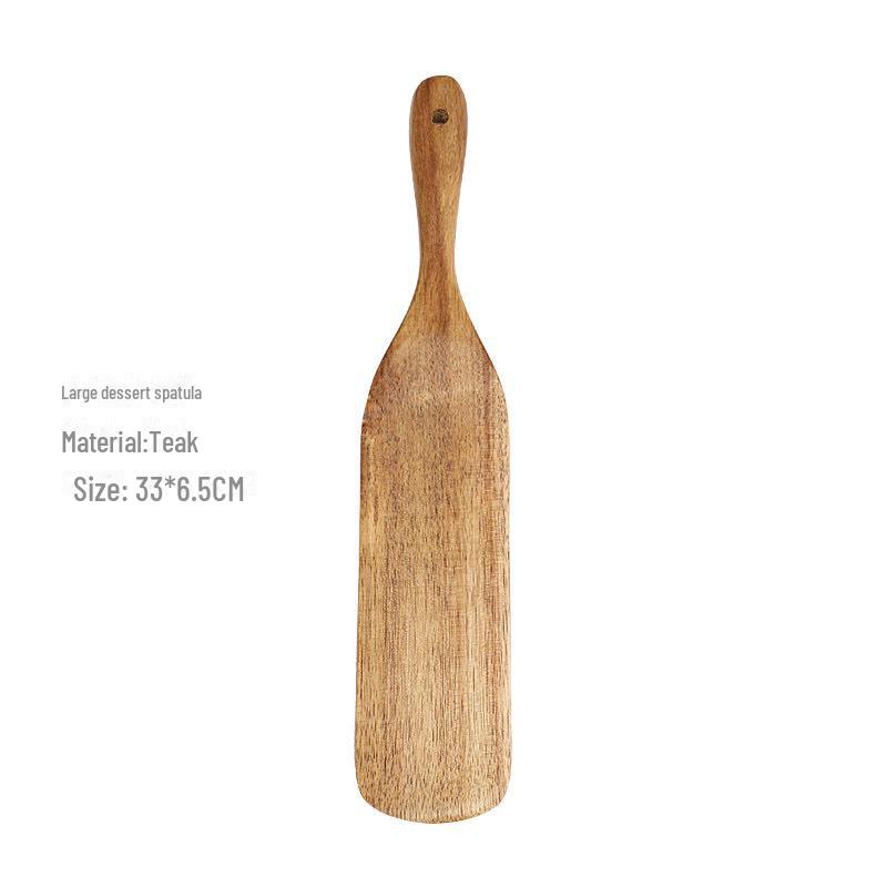 Набор из 5 кухонных лопаток из тика для пиццы, закусок, салатов и смешивания