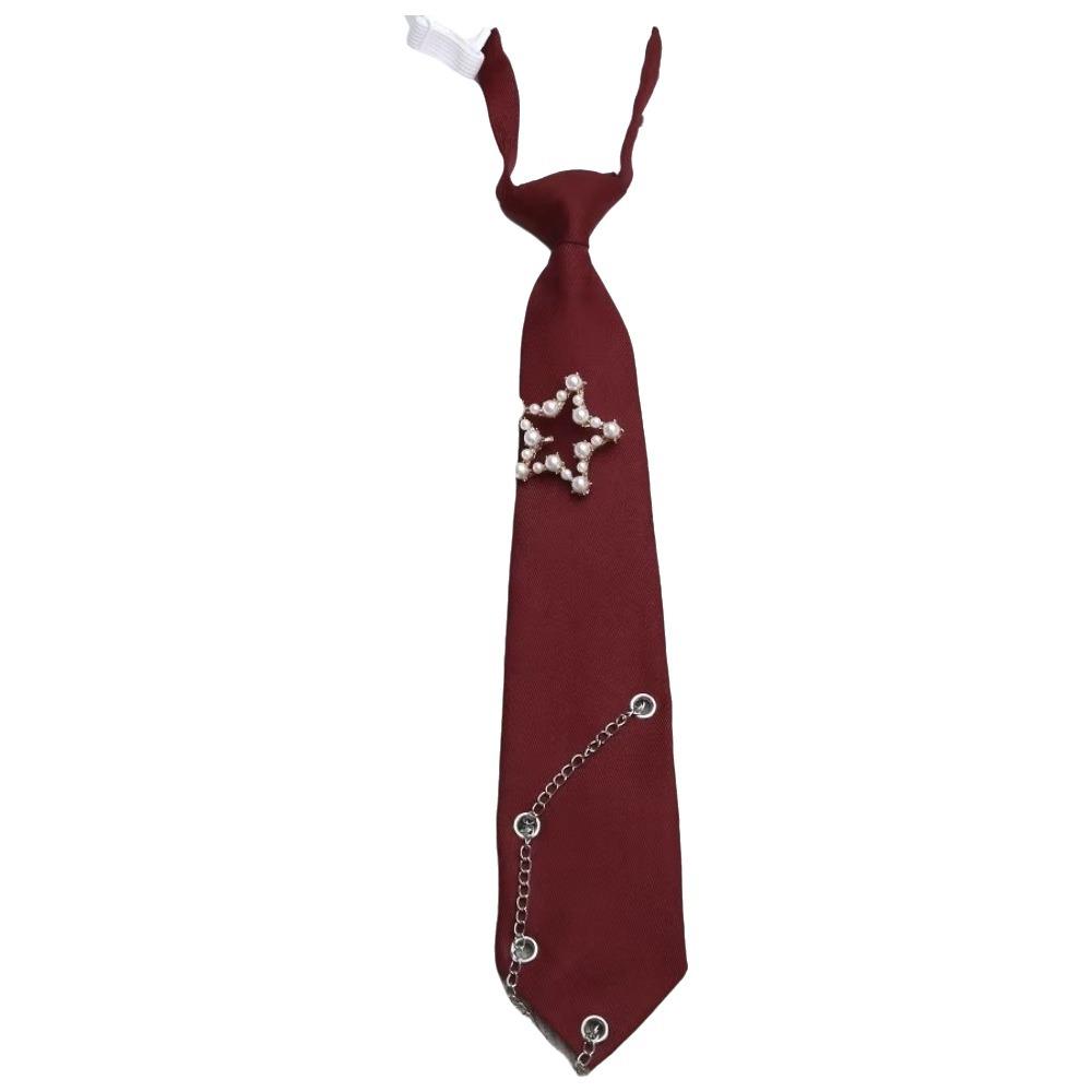 Korean Style Long Necktie Choker Shirt Tie Simple Star Tie Performance