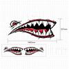 Персонализированные наклейки на автомобиль в виде рта акулы Наклейки на тело акулы Наклейки на боковые двери для блокировки царапин Креативные наклейки для украшения автомобиля