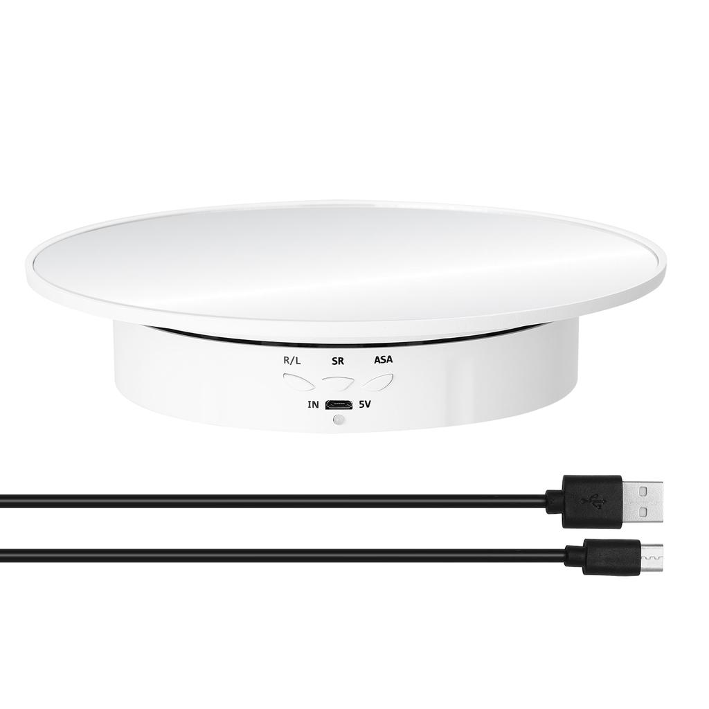 138/145/200 мм, 3 скорости, вращающаяся подставка для фотографий, вращающаяся на 360° электрическая вращающаяся подставка для дисплея продукта, поворотный стол для видеосъемки