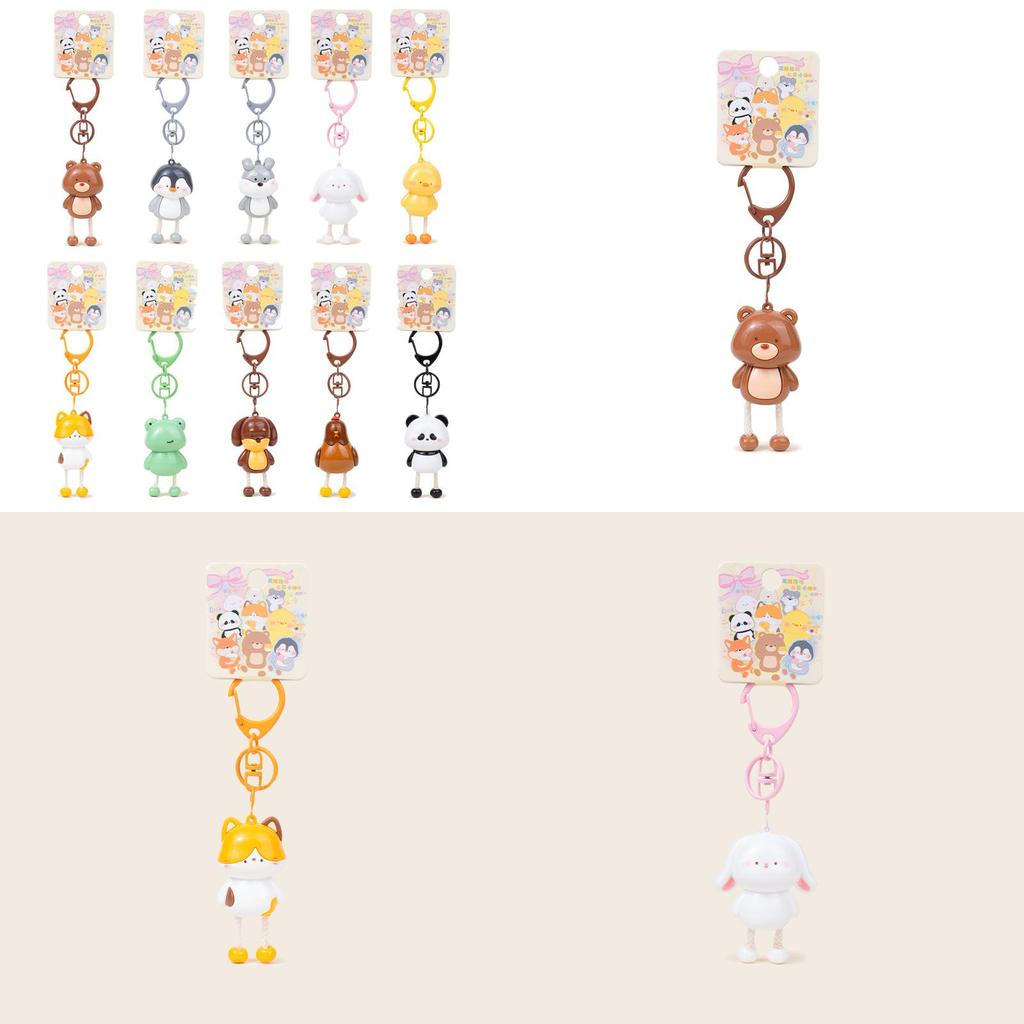 Брелок Животное Кошка Лягушка Панда Собака Медведь Животное для Милого Подарка и Декора