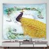 Green Peacock Decorative Tapestry Office Living Room Decor Home Wall Tapestry