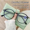 Модные очки для чтения с большой оправой высокой четкости для женщин, анти-синий свет, ультралегкие, ретро, легкая роскошь, очки для пресбиопии