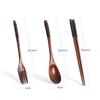 Dinner Kit Wooden Dinnerware Home Tableware Fork Chopsticks Spoon Set Cutlery Utensils Sets