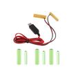 USB-адаптер-заглушка для 6V AA + AAA батарей для игрушек, контроллеров, водонагревателей, фонарей
