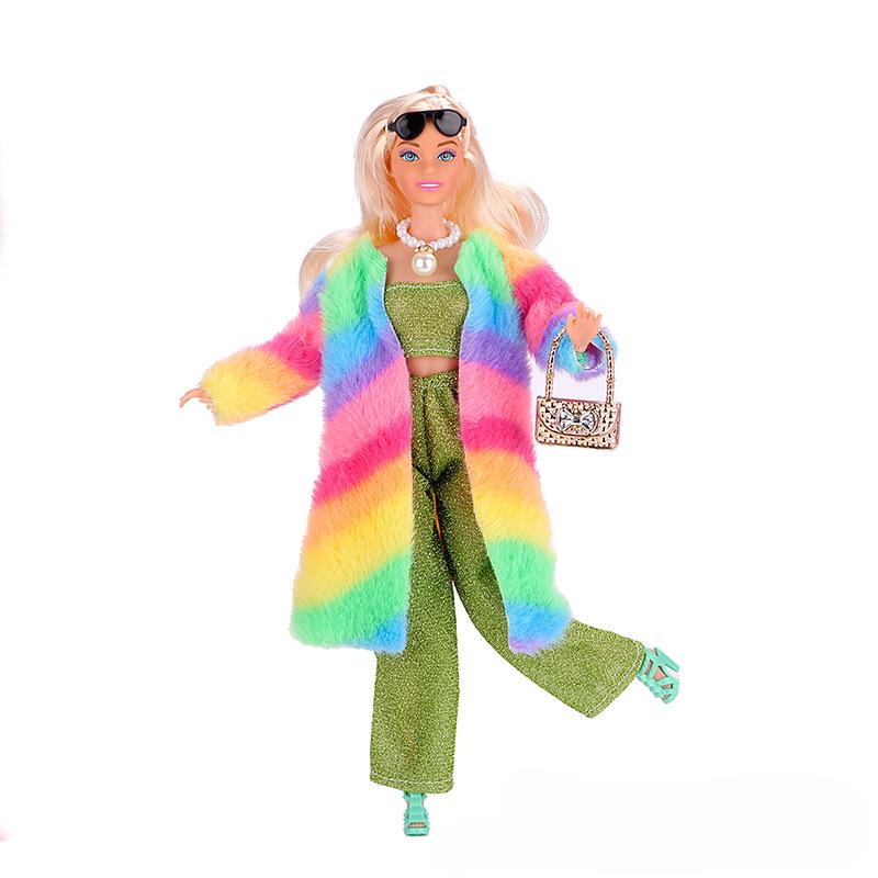 11-дюймовая кукла Модный дизайн Кукольная одежда Смена Разнообразие Плюшевое пальто Игрушки