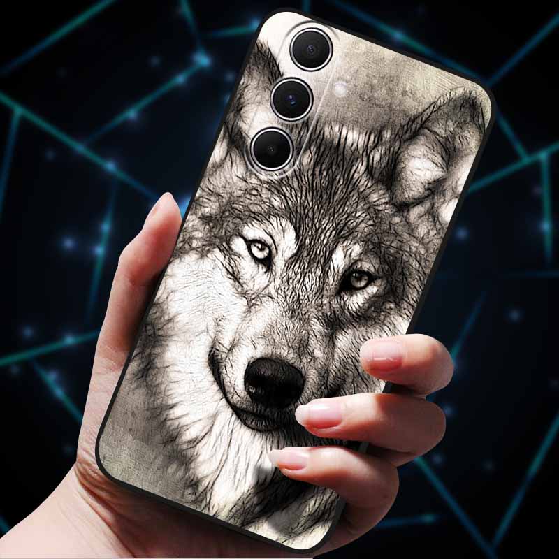 For Samsung A16 A36 A56 A26 A06 A05 A05S 4G 5G A55 A25 A35 Cases Animals Soft TPU Silicone Phone Case For Samsung Galaxy A55 Bag